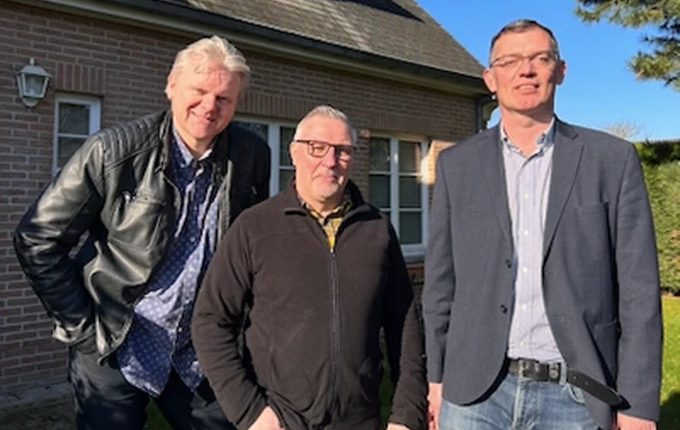 Photo de Benoît Vrielinck, Pascal Dandoy et Alain Barbier