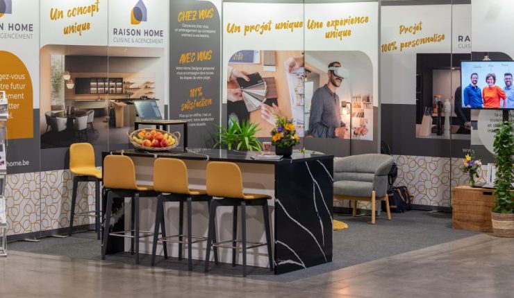 Photo du stand de Raison Home lors du salon Batibouw