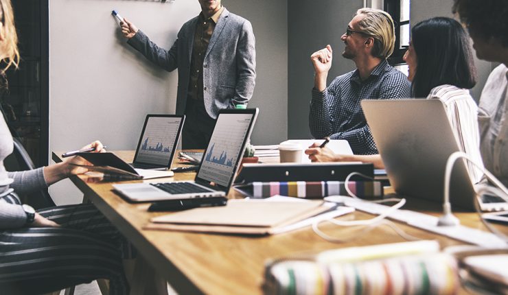 Group Of Diverse People Having A Business Meeting